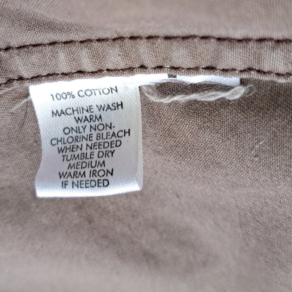 LOFT Utility Jacket Blazer Size 6 Vintage Brown Casual Military Moto - Picture 9 of 9